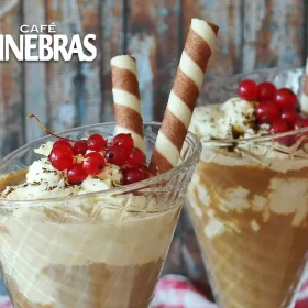 Helado con Café Ginebras Gourmet