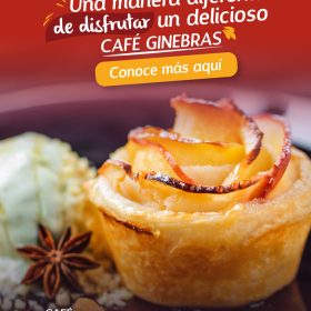 Rosas de manzana con Café Ginebras